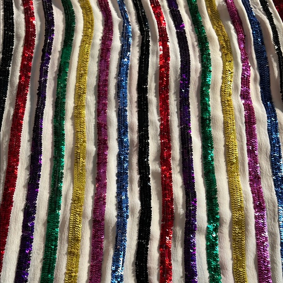 Caroline Constas Sequin Striped Dress, S - Picture 6 of 7